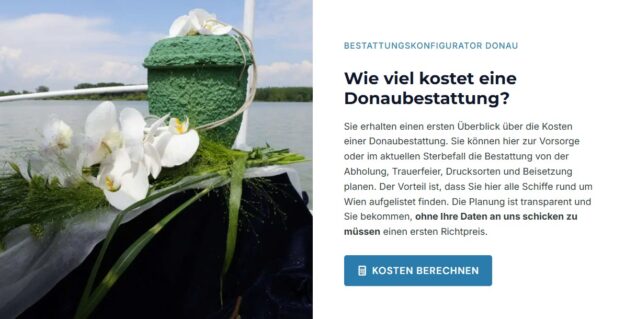 Donaubestattung online planen